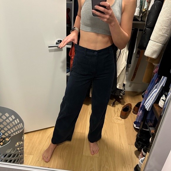 Madewell Navy Blue Emmett Pants - Picture 10 of 12